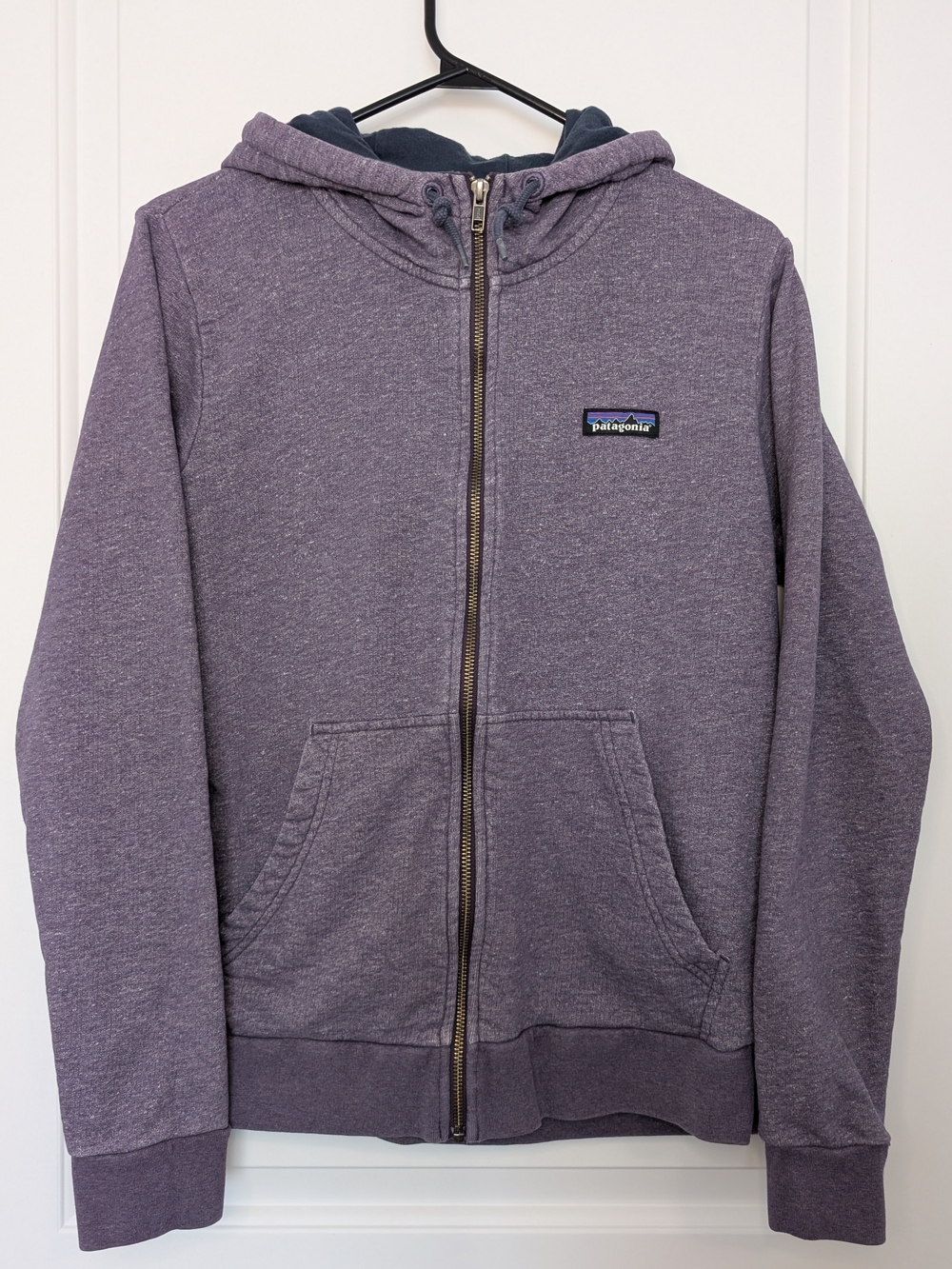 Patagonia P-6 Label French Terry Full Zip Hoodie Purple Heather Women's Medium